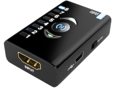 Dr HDMI avec entrée HDMI, port Mini-USB et LED de banque EDID allumées