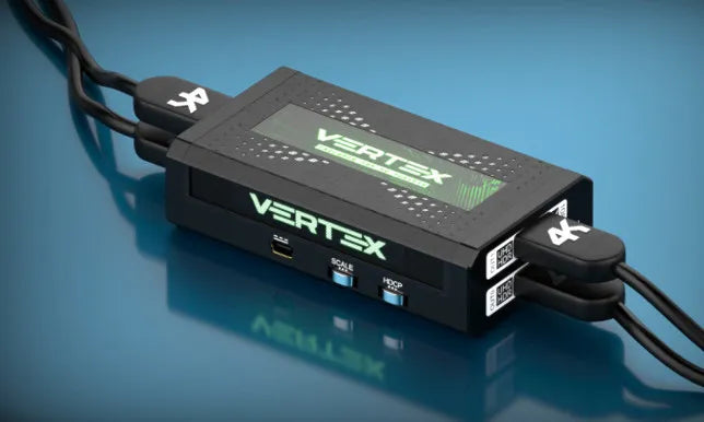 HDfury Vertex, matrice HDMI 2x2 avec scaler et convertisseur de format intégrés, relié par des câbles HDMI 4K