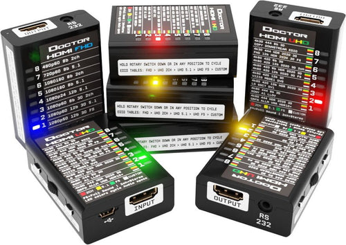 Dr HDMI 4K connected between HDMI source and display